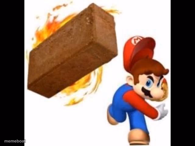 Mario Throws a Brick - meme generator image preview