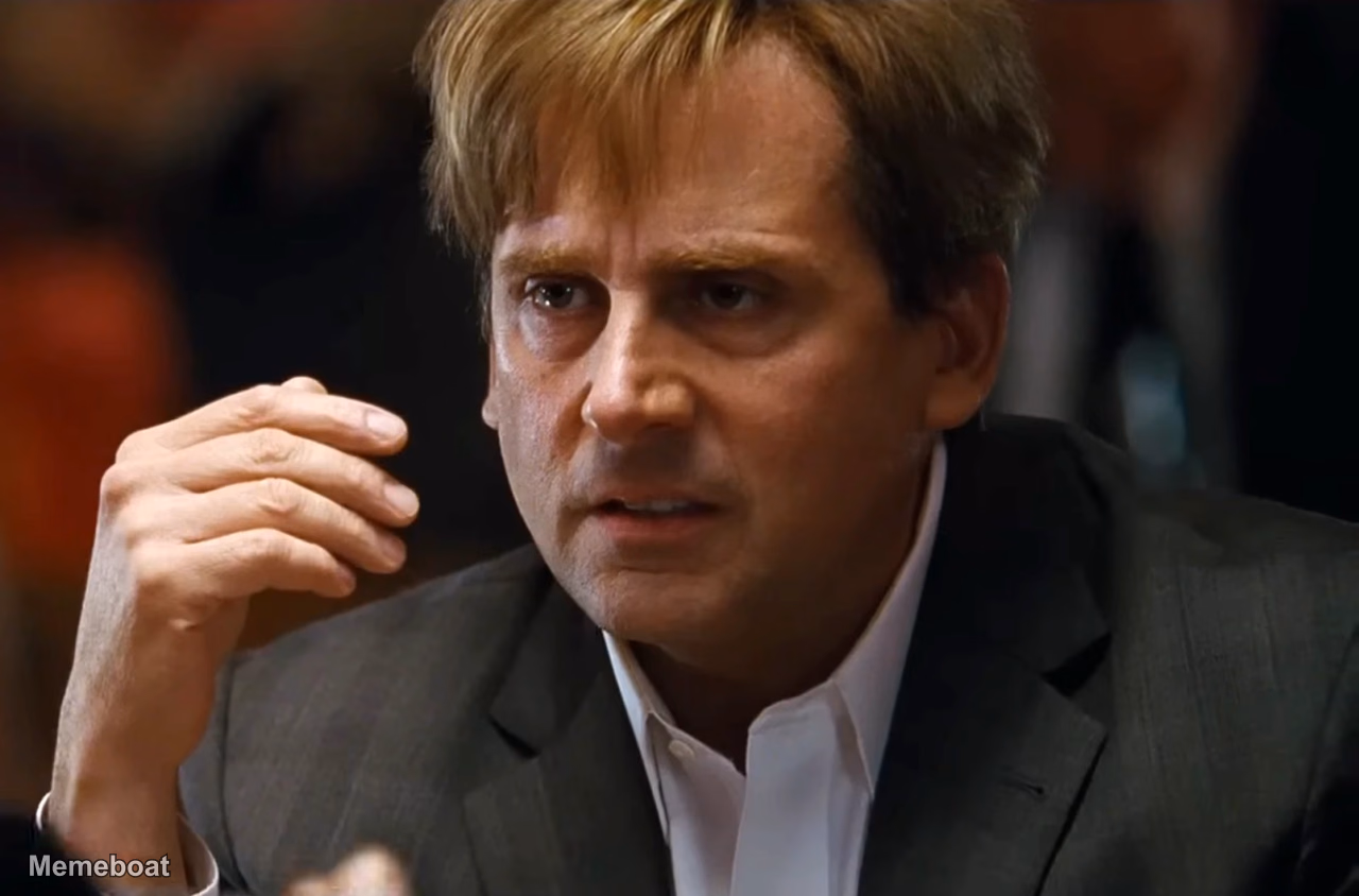 Mark Baum Can't Believe It - the Big Short - meme generator image preview