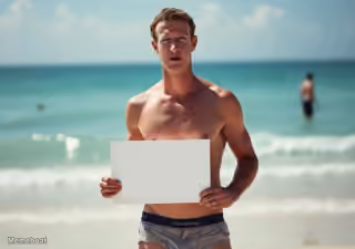 Mark Zuckerberg Blank Sign