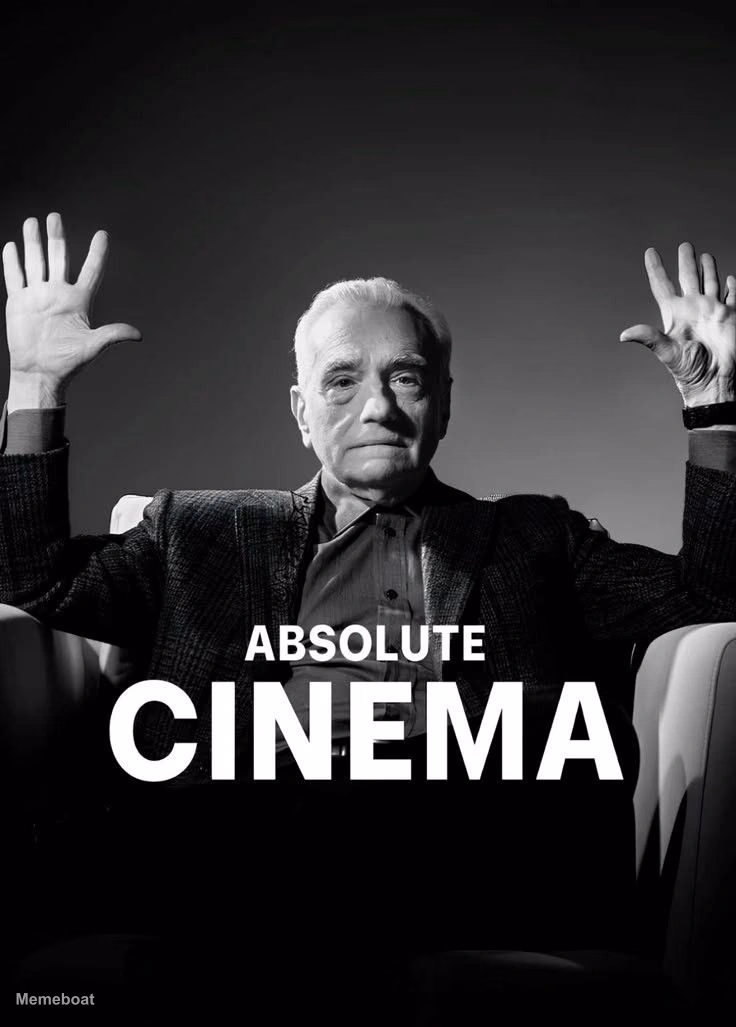 Martin Scorsese "Absolute Cinema" Poster - meme generator image preview