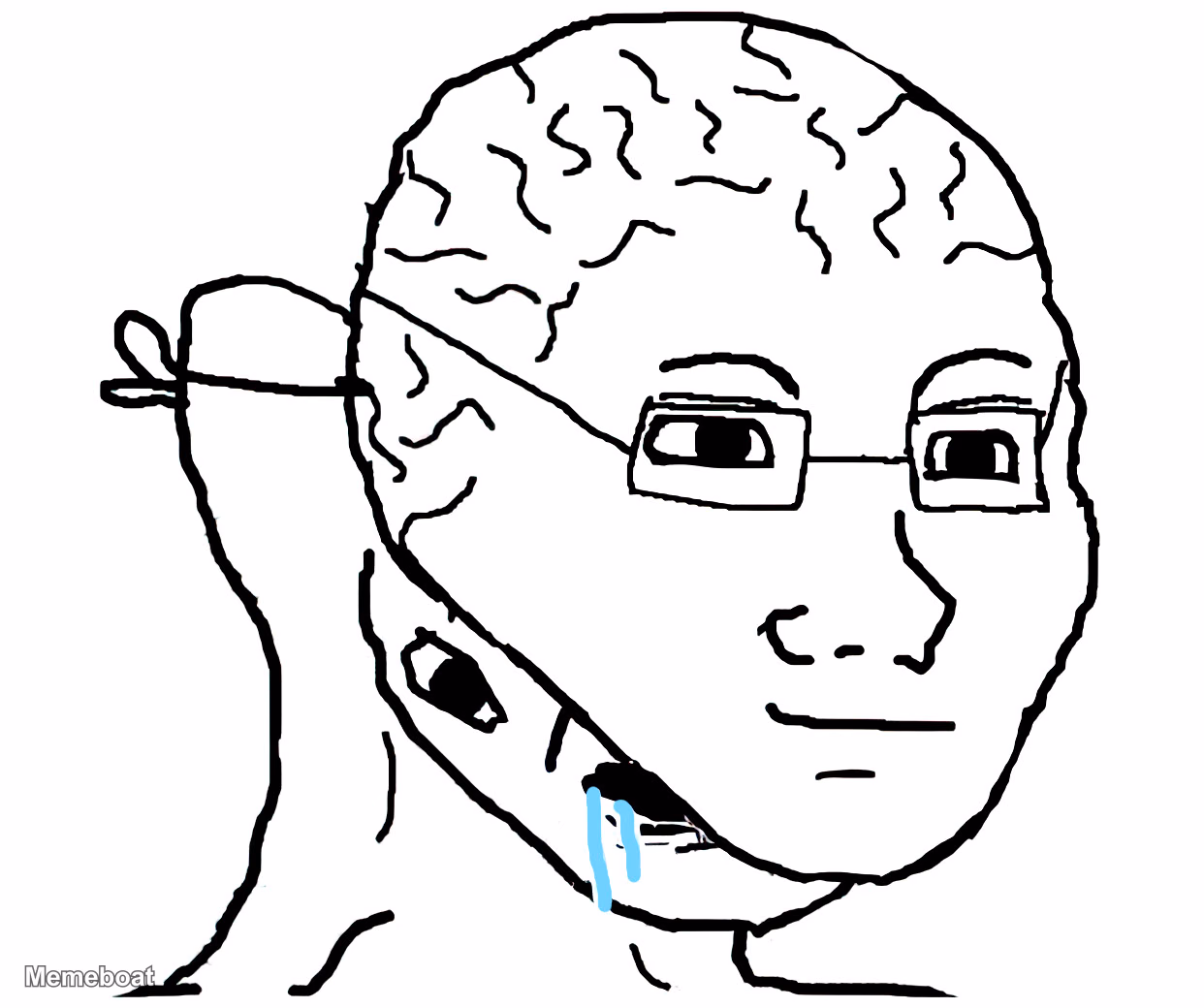 Masked Brainlet - meme generator image preview