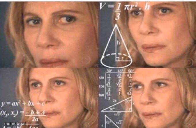 Math lady/Confused lady - meme generator image preview