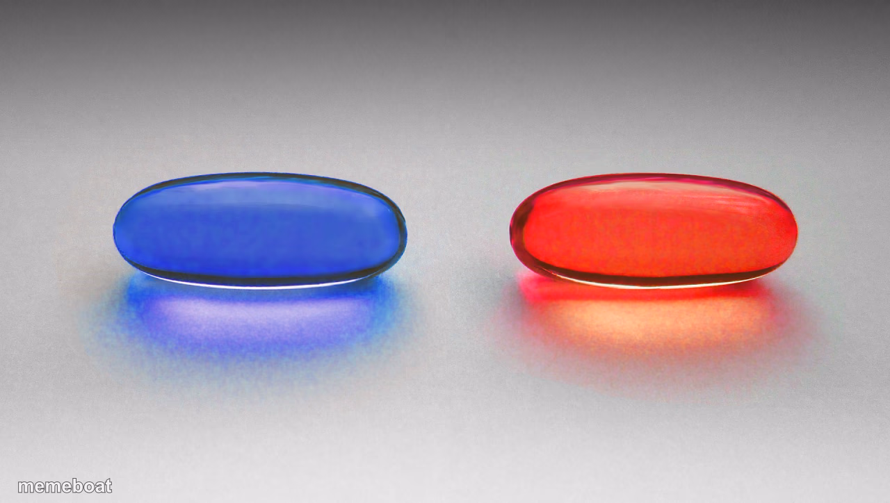 Matrix - Blue or Red Pill - meme generator image preview