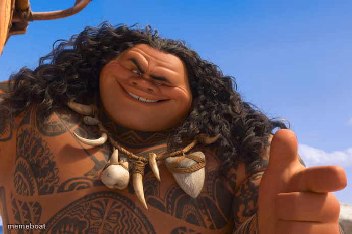 Maui You're Welcome - meme generator image preview