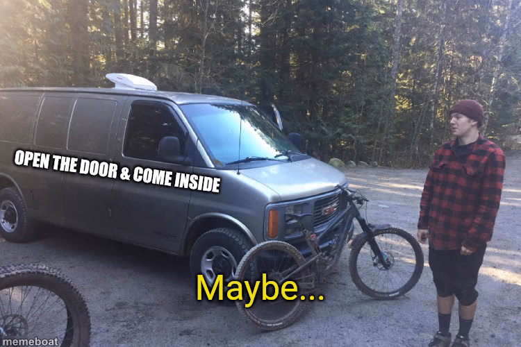 Maybe... tempting creepy van - meme generator image preview