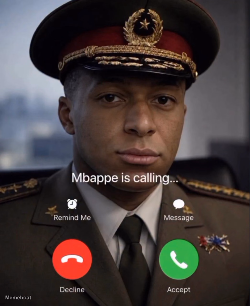 Mbappe Is Calling... - meme generator image preview