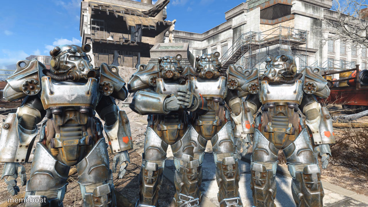 me and the boys in power armor - meme generator image preview