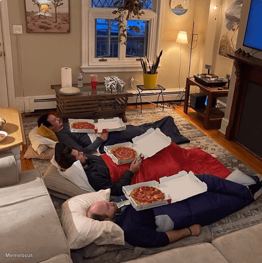 Me and the Boys Watching X - meme generator image preview