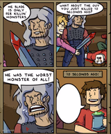 Me blade is only fer killin monsters