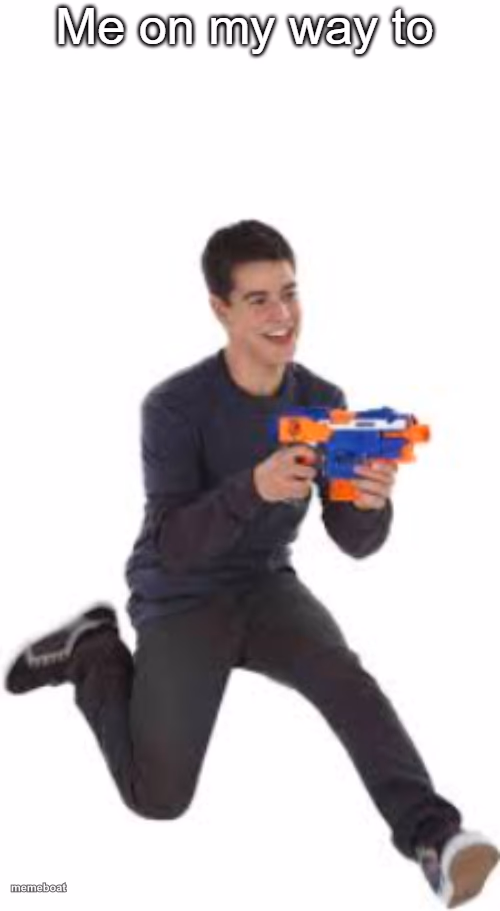 Me on my way to blank - meme generator image preview