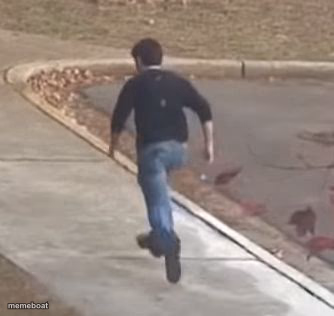 me running away from my problems - meme generator image preview