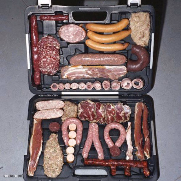 Meat suitcase - meme generator image preview