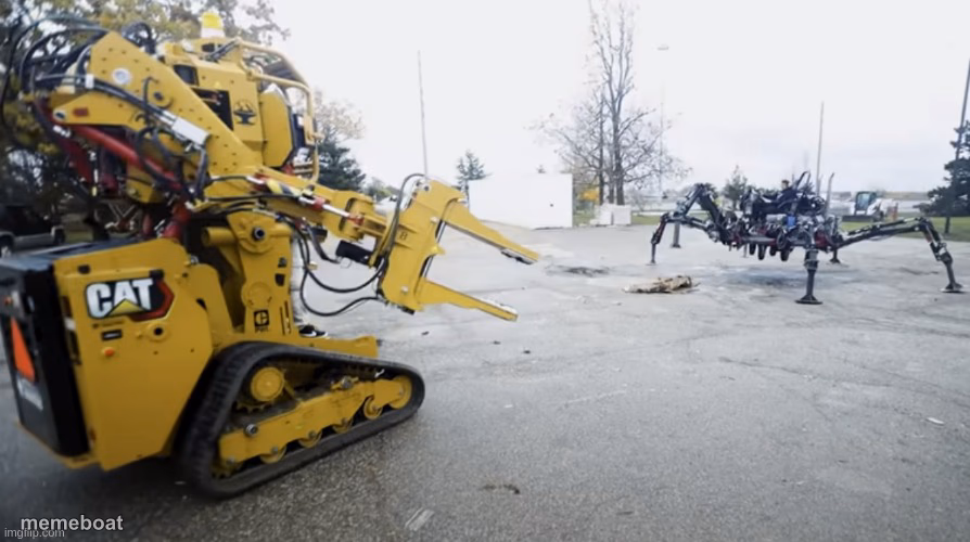 Mech loader vs spider - meme generator image preview