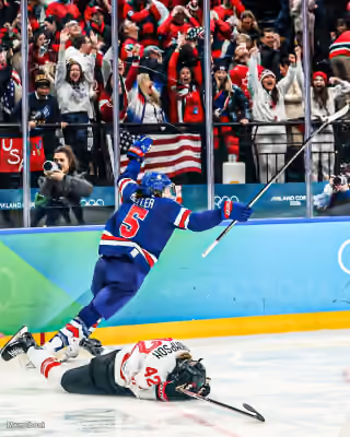 Megan Keller Golden Goal Celebration