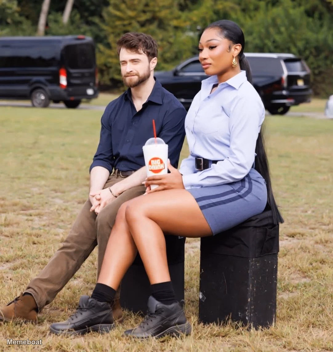 Megan Thee Stallion and Daniel Radcliffe - meme generator image preview