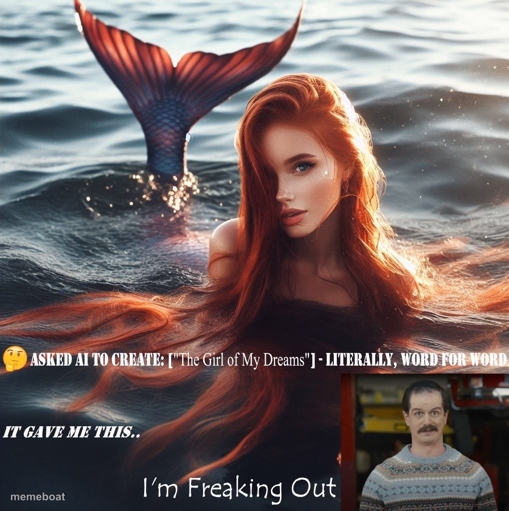 Meineke Mermaid - meme generator image preview