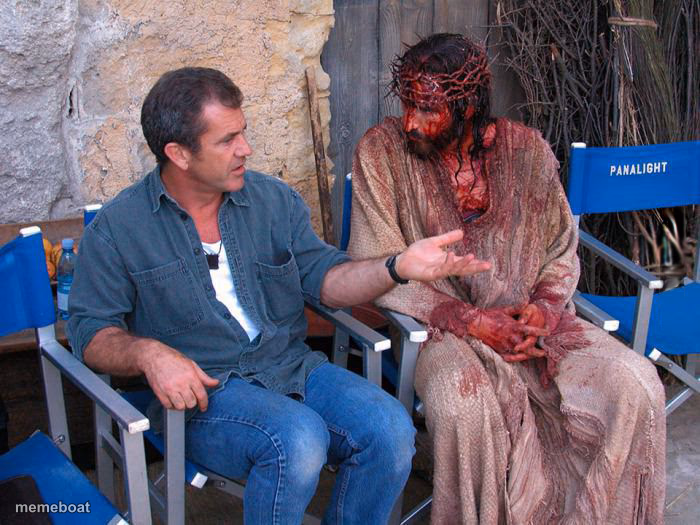 Mel Gibson and Jesus Christ - meme generator image preview