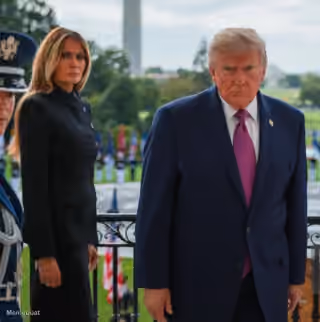 Melania and Donald Trump Stare
