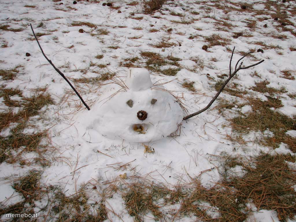 Melted Snowman - meme generator image preview