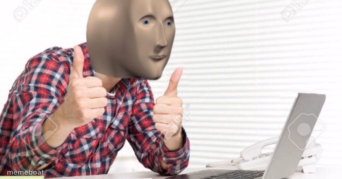 meme man at computer - meme generator image preview