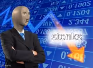 Meme Man Not Stonks