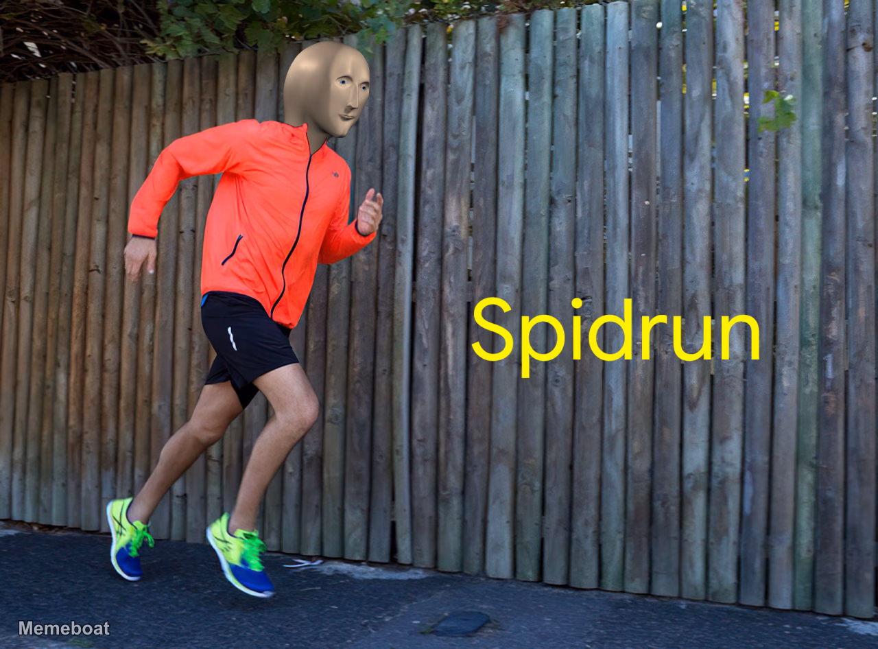Meme Man Spidrun - meme generator image preview