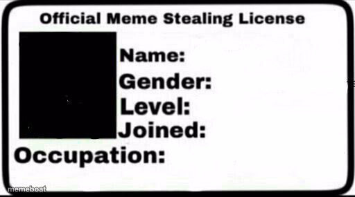 Meme Stealing License - meme generator image preview