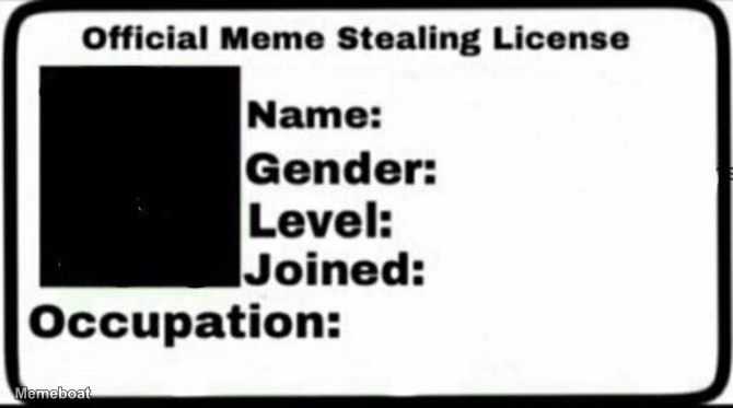 Meme Stealing License - meme generator image preview