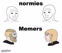 Memers vs normies - meme generator image preview