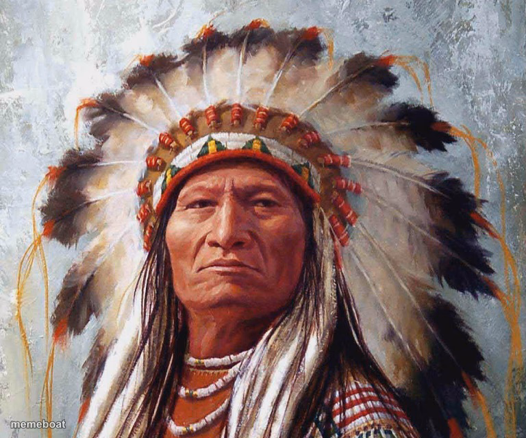 memes,indian,sitting bull - meme generator image preview