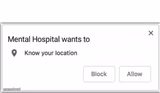 Mental Hospital wants to know your location