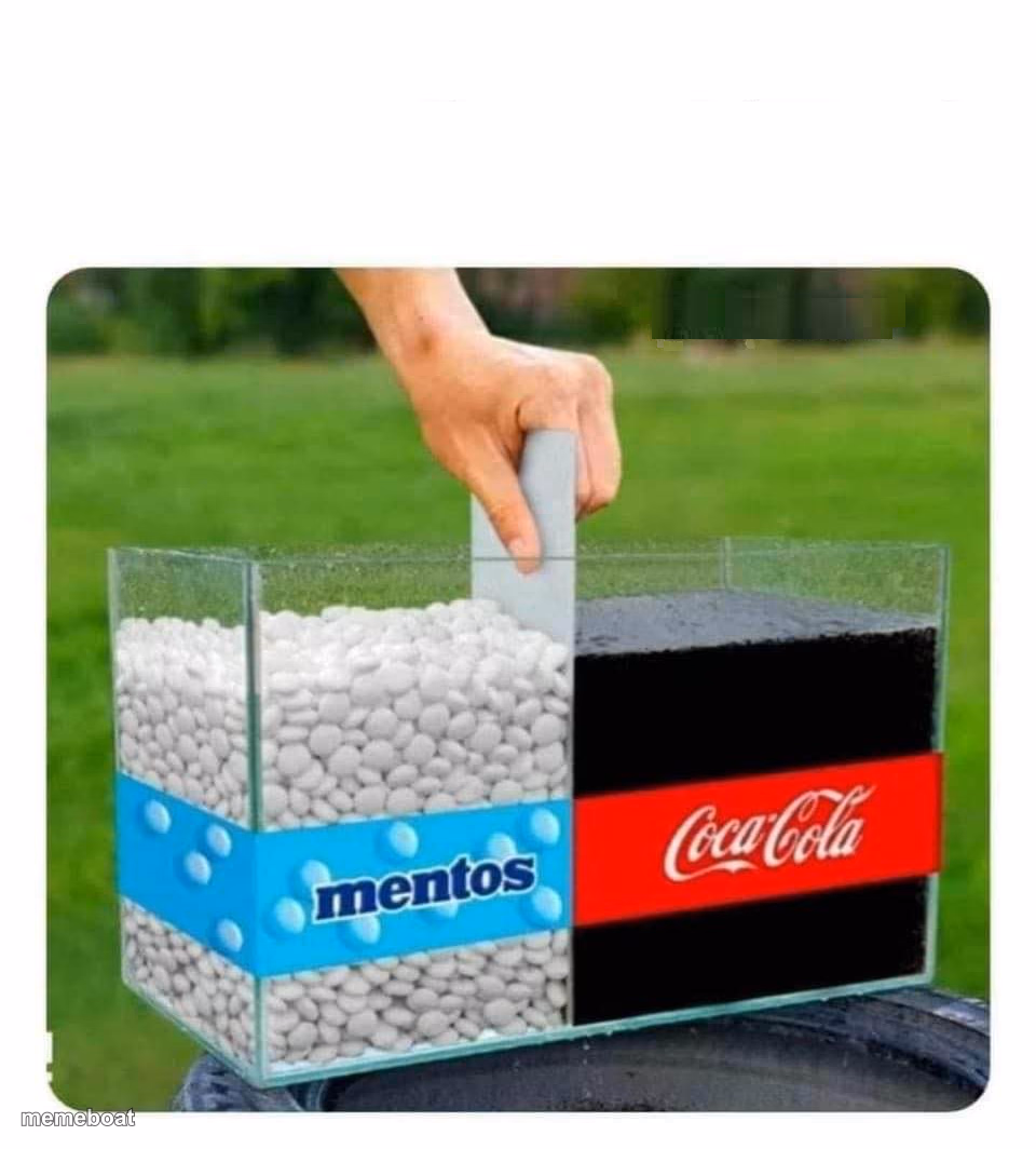 Mentos and Coke - meme generator image preview
