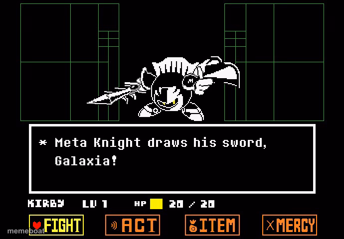 Meta Knight Draws out his sword - meme generator image preview