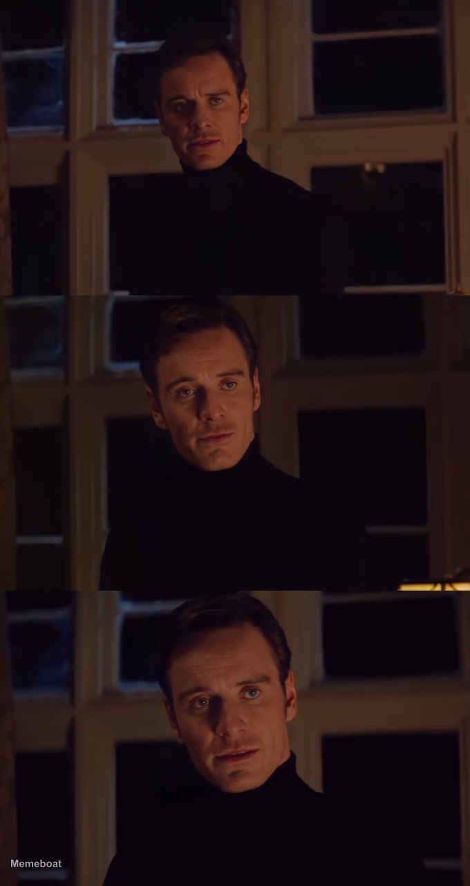 Michael Fassbender Staring - meme generator image preview