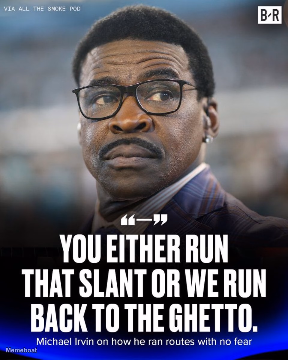 Michael Irvin "We Run Back to the Ghetto" - meme generator image preview