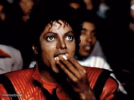 michael jackson eating popcorn - meme generator image preview