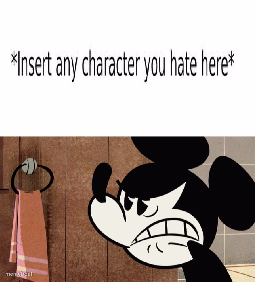 mickey mouse hates - meme generator image preview