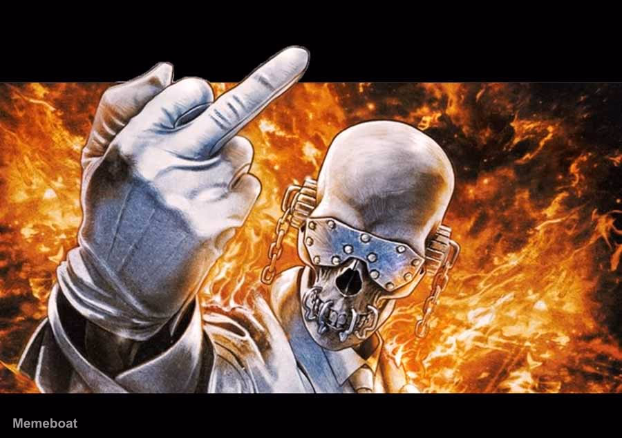 Middle Finger Skeleton - meme generator image preview