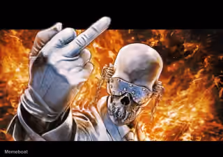 Middle Finger Skeleton