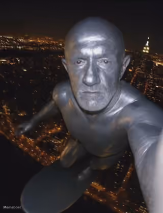 Mike from Breaking Bad as Silver Surfer
