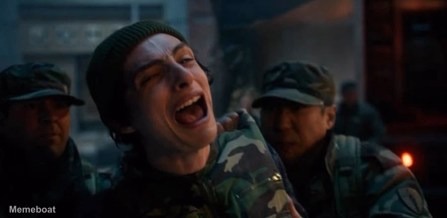 Mike Screaming "Stranger Things S5" - meme generator image preview