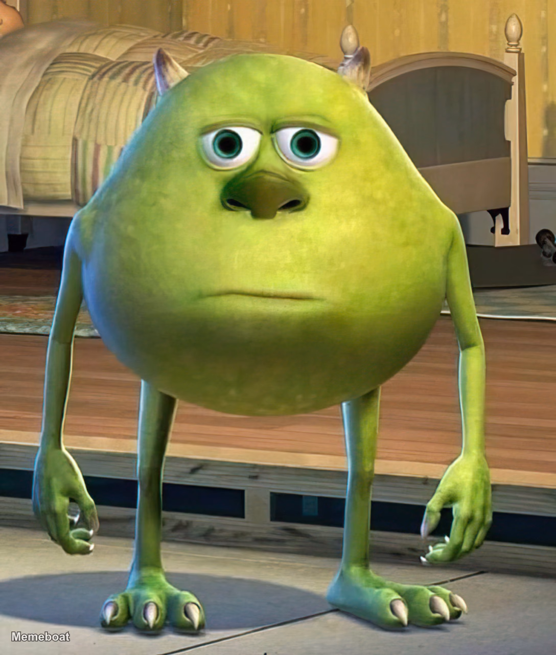 Mike Wazowski With Sulley's Face - meme generator image preview
