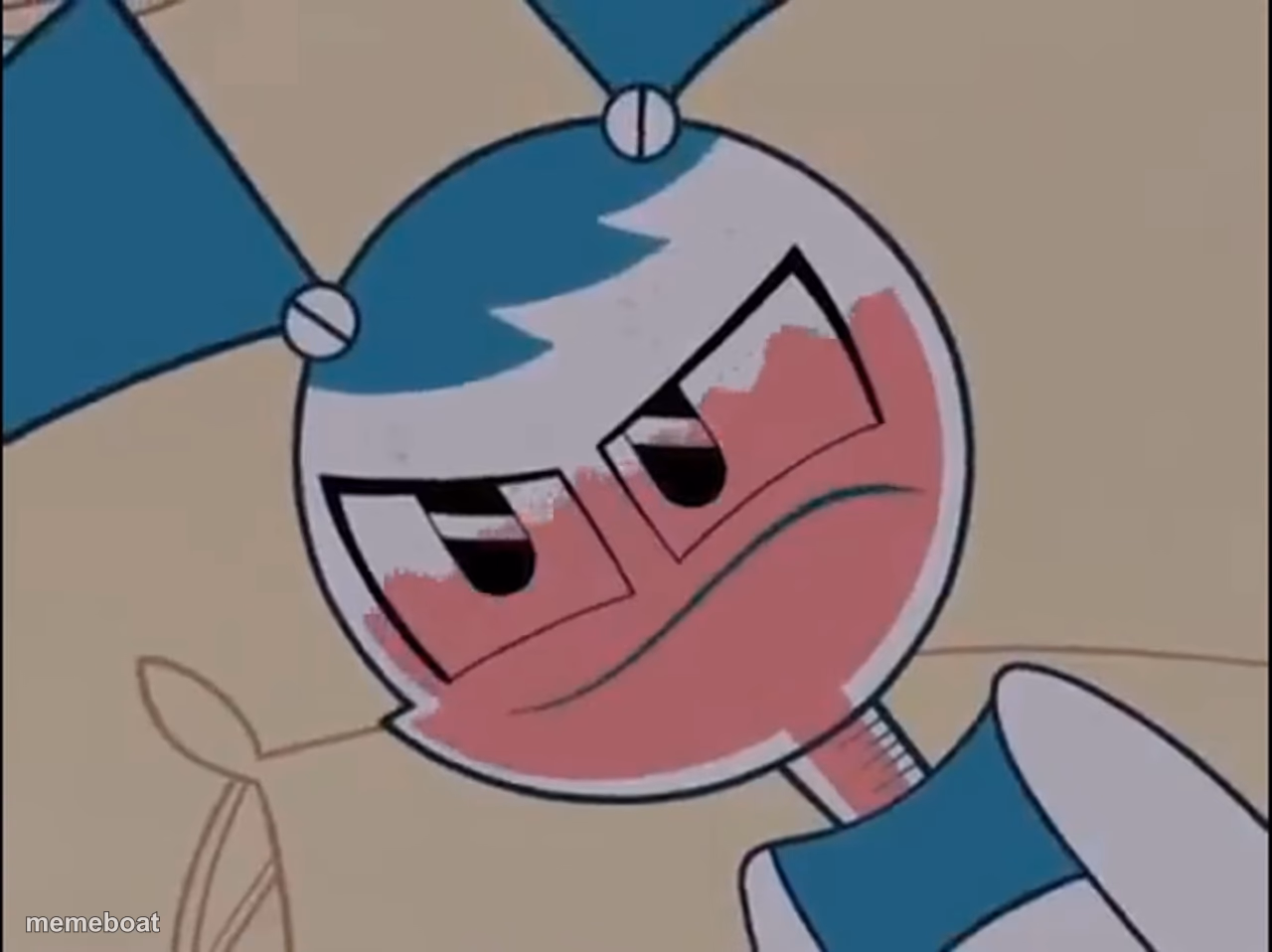 Mildly displeased My life as a teenage robot - meme generator image preview
