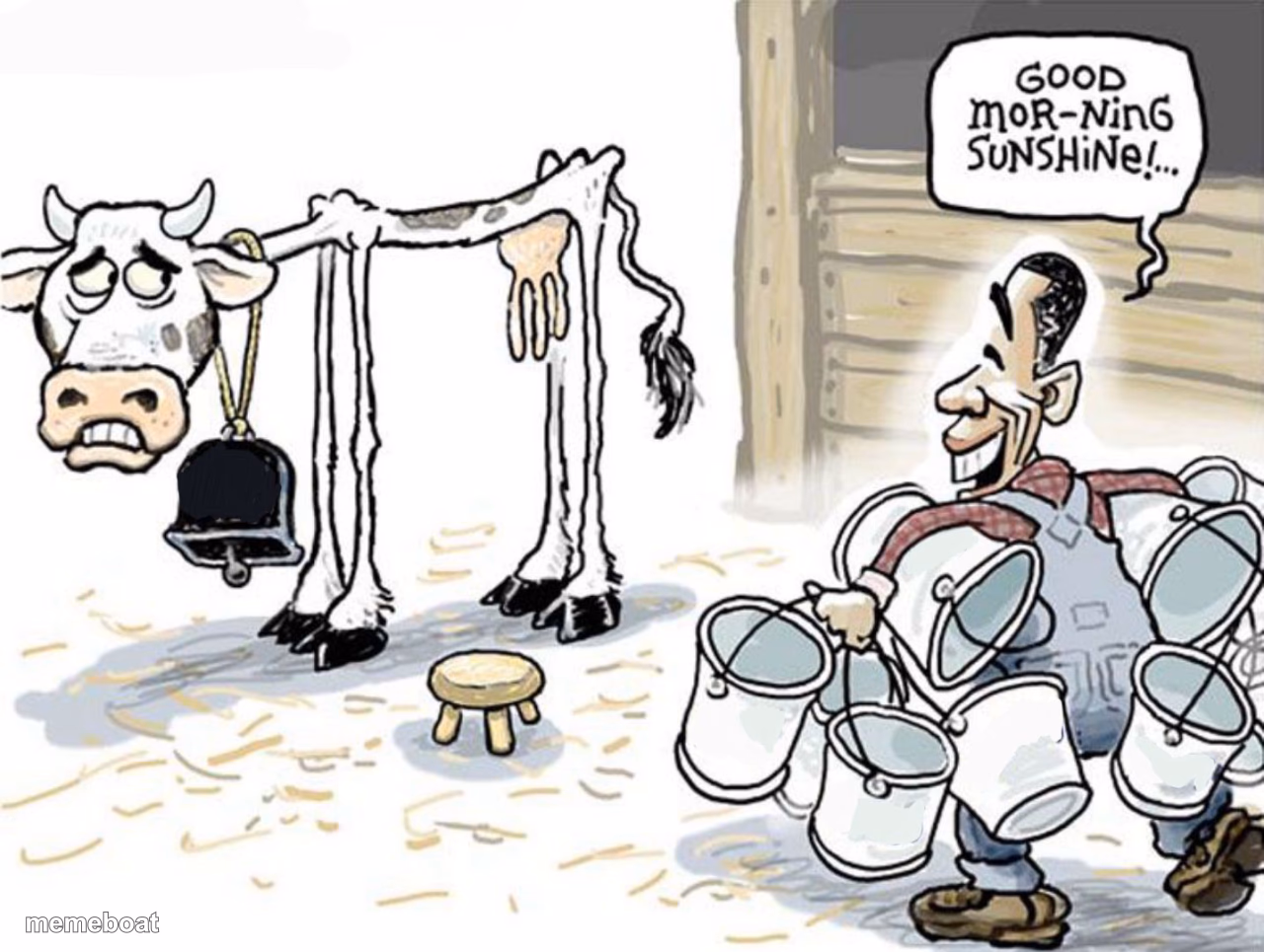 milking the cow - meme generator image preview