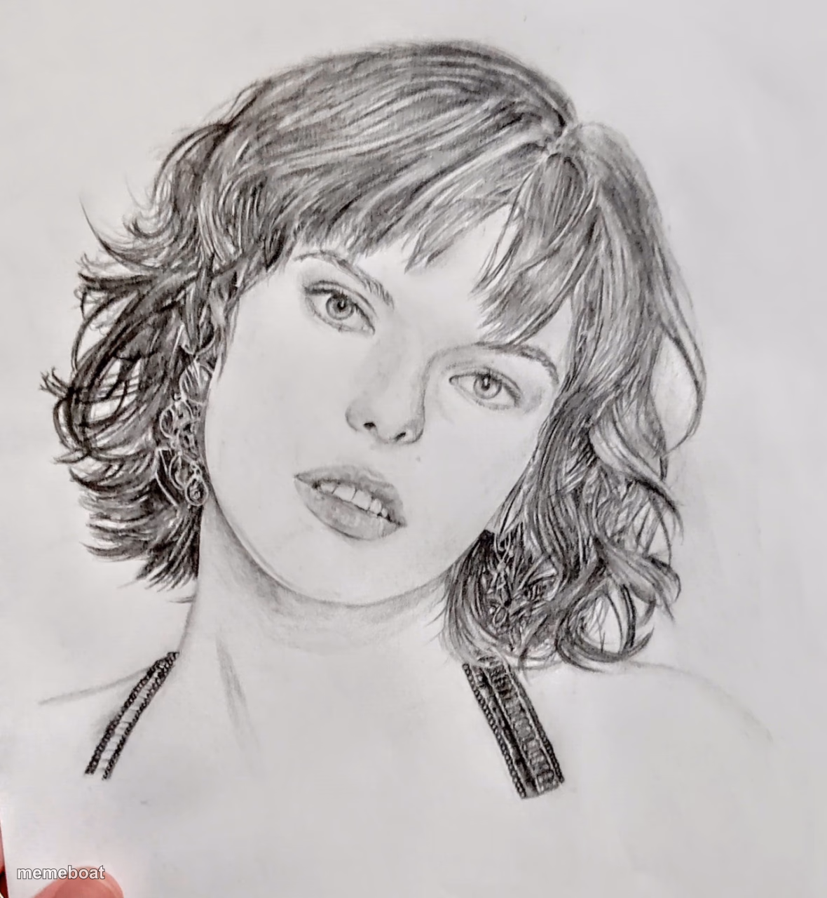Milla Jovovich drawing, first for 2025! - meme generator image preview