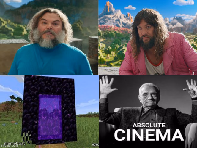 Minecraft Absolute Cinema - meme generator image preview