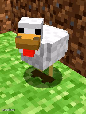 Minecraft Advice Chicken - meme generator image preview