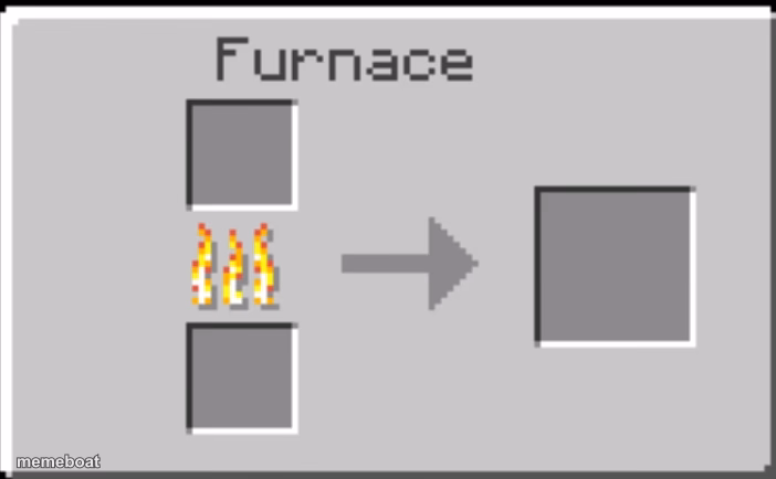 Minecraft furnace - meme generator image preview