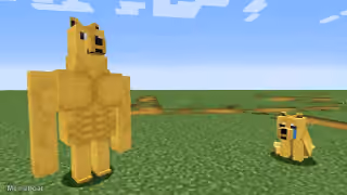 Minecraft Swole Doge vs. Cheems