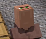 Minecraft Villager Looking Up